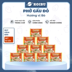 ASIAFOODS - Phở Gấu Đỏ Bò, phở Gấu Đỏ vị bò, phở Gấu Đỏ ăn liền, phở Gấu Đỏ gói - 65g/gói - 00331