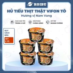 VIFON - Hủ tiếu thịt thật tô Vifon Nam Vang, Hủ tiếu Nam Vang thịt thật Vifon tô hủ tiếu ăn liền - 90g/tô - 00414