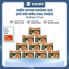 VIFON - Miến Hoàng Gia hương vị Cua (có gói riêu cua thật), Miến cua Hoàng Gia, Miến cua Vifon - 105g/gói - 00184