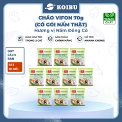 VIFON - Cháo Vifon 70g hương vị Nấm đông cô (có gói nấm thật), Vifon Cháo nấm đông cô, Cháo nấm Vifon - 70g/gói - 00155