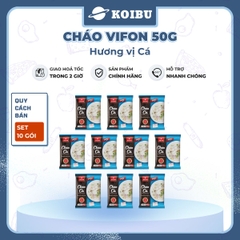 VIFON - Cháo Vifon 50g hương vị Cá, Vifon Cháo cá Vifon Cháo ăn liền Vifon, Cháo Vifon gói nhỏ - 50g/gói - 00150