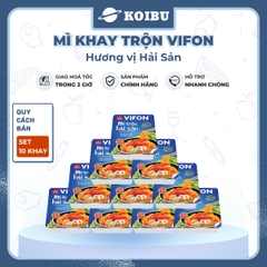 VIFON - VIFON - Mì khay trộn Vifon hương vị Hải Sản (có gói xốt Hải sản), Mì xào hải sản Vifon khay - 90g/khay - 00239