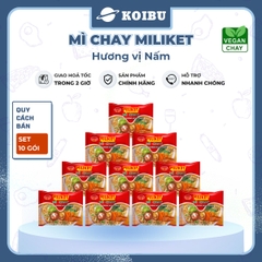 COLUSA - Mì chay Miliket gói vị Nấm, Mì chay nấm Miliket, Mì Miliket chay hương vị nấm, Mì giấy Miliket - 70g/gói - 00094