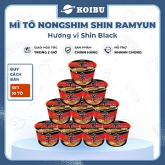 NONGSHIM - Mì tô Shin Ramyun Black, tô Nongshim Shin Black Ramyun, mì tô ăn liền Hàn Quốc Shin Ramyun - 00133