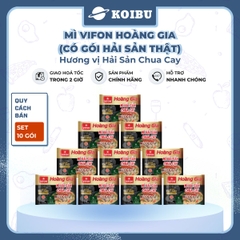 VIFON - Mì Hoàng Gia hương vị Hải Sản Chua Cay (có gói hải sản thật), Mì Hải sản Vifon Hoàng Gia - 130g/gói - 00215
