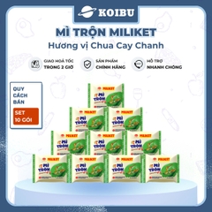 COLUSA - Mì trộn Miliket hương vị Chua cay chanh, Mì trộn chua cay chanh Miliket, Mì Miliket trộn - 117g/gói - 00551