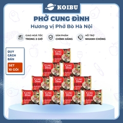 AFOTECH - Phở Cung Đình hương vị Phở bò Hà Nội, Phở bò Cung Đình, Phở bò Hà Nội Cung Đình ăn liền - 68g/gói - 00314