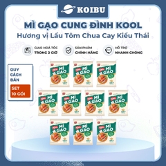 AFOTECH - Mì gạo Cung Đình Kool Lẩu tôm chua cay kiểu Thái, Mì gạo tôm chua cay thái Cung Đình Kool - 82g/gói - 00305