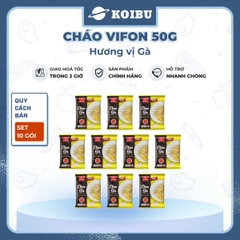 VIFON - Cháo Vifon 50g hương vị Gà, Vifon Cháo gà Vifon Cháo ăn liền Vifon, Cháo Vifon gói nhỏ - 50g/gói - 00148