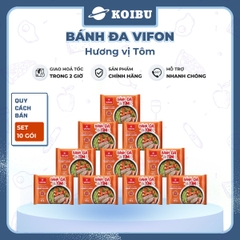 VIFON - Bánh đa Vifon hương vị Tôm, bánh đa tôm Vifon, bánh đa Vifon vị tôm, bánh đa Vifon ăn liền - 60g/gói - 00138