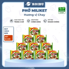 COLUSA - Phở Miliket hương vị Chay, Phở Miliket chay, Miliket phở gói hương vị chay, Phở ăn liền chay - 60g/gói - 00100