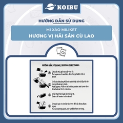 COLUSA - Mì xào Miliket hương vị hải sản Cù Lao, Mì xào ăn liền Miliket, Mì trộn hải sản Cù Lao Miliket - 85g/gói - 00852