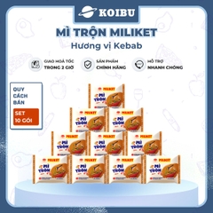 COLUSA - Mì trộn Miliket hương vị Kebab, Mì trộn Kebab Miliket, Mì Miliket trộn Kebab ăn liền - 117g/gói - 00556