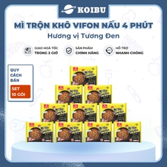 VIFON – Mì Vifon nấu 4 phút hương vị trộn tương đen - Mì gói Vifon, Mì nấu Vifon, Mì trộn, Mì trộn vị tương đen, Mì Vifon trộn tương đen, Mì trộn tương đen nấu 4 phút Vifon, Mì trộn tương đen Vifon - 110g/gói - 00479