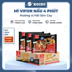 VIFON – Mì Vifon nấu 4 phút hương vị hải sản cay - Mì gói Vifon, Mì nấu Vifon, Mì nấu vị hải sản cay, Mì nấu hương vị hải sản cay, Mì Vifon hải sản cay nấu 4 phút, Mì nấu 4 phút hải sản cay Vifon, Mì Vifon nấu ăn liền - 105g/gói - 00222