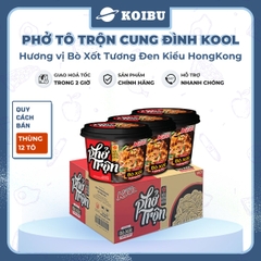 AFOTECH - Phở trộn Cung Đình Kool tô bò tương đen kiểu Hồng Kông - Phở Cung Đình Kool tô trộn bò tương đen Hongkong - Tô Cung Đình Kool phở ăn liền (Micoem) - 80g/tô - 00323