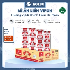 VIFON - Mì Vifon chính hiệu hai con tôm, mì hai tôm Vifon, mì Vifon hai con tôm, mì 2 tôm Vifon - 75g/gói - 00208