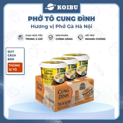 AFOTECH - Phở tô Cung Đình hương vị Phở gà Hà Nội, Phở gà Cung Đình tô, Phở gà Hà Nội Cung Đình ăn liền - 73g/tô - 00315