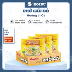 ASIAFOODS - Phở Gấu Đỏ vị Gà, phở gà Gấu Đỏ, phở Gấu Đỏ ăn liền, phở Gấu Đỏ gói - 65g/gói - 00330