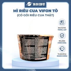 VIFON - Mì Vifon tô riêu cua thật, Vifon tô thịt thật Riêu cua Vifon, mì tô riêu cua Vifon thịt thật - 90g/tô - 00583