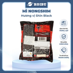 NONGSHIM - Mì Shin Ramyun Black hương vị Cay, Mì Shin Black cay, Mì Shin cay Hàn Quốc ăn liền - 120g/gói - 00061