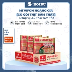 VIFON - Mì Hoàng Gia hương vị Lẩu Thái Tôm Thịt (có gói thịt bằm thật), Mì Lẩu Thái tôm Vifon - 130g/gói - 00211