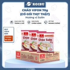 VIFON - Cháo Vifon 70g hương vị Sườn (có gói thịt sườn thật), Cháo sườn Vifon Cháo thịt sườn Vifon - 70g/gói - 00156