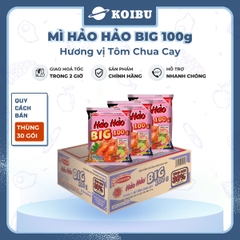 ACECOOK - Mì Hảo Hảo Big 100 Tôm Chua Cay - Mì Big 100 Hảo Hảo, Mì gói Big 100 tôm chua cay - 100g/gói - 00485