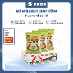 COLUSA - Mì giấy Miliket Hai Tôm gói vị Sa tế, Mì tôm hiệu Hai Tôm Miliket hiệu 2 Tôm Colusa ăn liền - 70g/gói - 00096