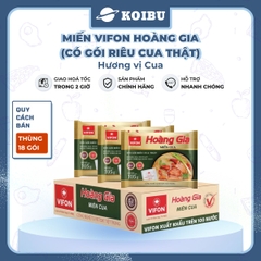 VIFON - Miến Hoàng Gia hương vị Cua (có gói riêu cua thật), Miến cua Hoàng Gia, Miến cua Vifon - 105g/gói - 00184
