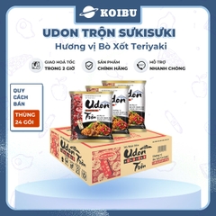 ACECOOK - Mì trộn Udon Sưkisưki hương vị Bò xốt Teriyaki, Mì Udon Sưki Sưki trộn, Mì udon Suki Acecook - 82g/gói - 00037