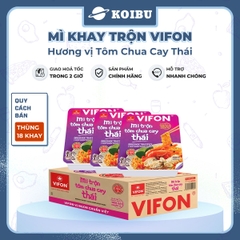 VIFON - Mì khay trộn Vifon hương vị Tôm chua cay Thái, Vifon Mì trộn Tôm chua cay Thái Vifon - 90g/khay - 00481