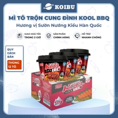 AFOTECH - Mì TÔ trộn Cung Đình Kool hương vị BBQ sườn nướng kiểu Hàn Quốc - Tô Cung Đình Kool BQQ sườn nướng kiểu Hàn Quốc - Cung Đình Kool Tô Mì ăn liền Micoem - 105g/tô - 00322