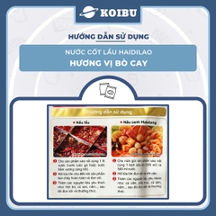 HAIDILAO - Nước cốt lẩu Haidilao vị bò cay, nước cốt lẩu bò cay Haidilao lẩu Trùng Khánh Haidilao - 150g/gói - 00884