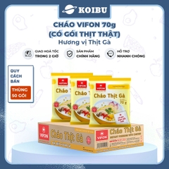 VIFON - Cháo Vifon 70g hương vị Thịt gà (có gói thịt gà thật), Vifon cháo gà Vifon, Cháo ăn liền Vifon - 70g/gói - 00153