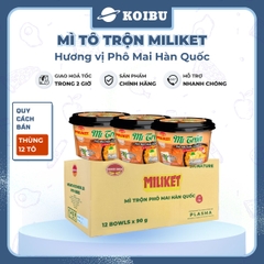 COLUSA - Mì tô trộn Miliket hương vị Phô mai Hàn Quốc, Mì trộn Miliket Phô mai Hàn Quốc, Mì Miliket - 105g/tô - 00566