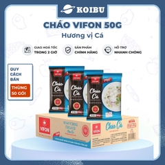VIFON - Cháo Vifon 50g hương vị Cá, Vifon Cháo cá Vifon Cháo ăn liền Vifon, Cháo Vifon gói nhỏ - 50g/gói - 00150