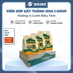 NFC - Viên súp ăn liền sấy thăng hoa I-Soup hương vị Canh riêu tôm ISoup, Canh riêu tôm I-Soup ăn liền - 42g/lốc - 00802