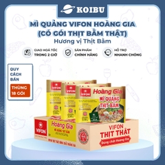 VIFON - Mì Hoàng Gia hương vị Mì quảng thịt bằm (có thịt thật), Vifon Mì quảng Hoàng Gia Vifon - 130g/gói - 00209