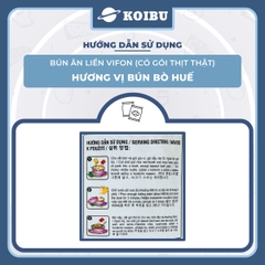 VIFON - Bún Bò Huế Vifon thịt thật, Bún Bò Huế thịt thật Vifon, Bún Bò Huế ăn liền Vifon, Bún Vifon - 90g/gói - 00889