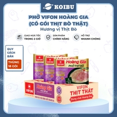 VIFON - Phở Thịt bò Hoàng Gia (có gói thịt bò thật), Phở Hoàng Gia Thịt bò, Phở bò Vifon Hoàng Gia - 120g/gói - 00176