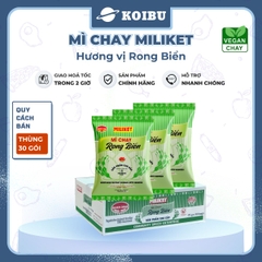 COLUSA - Mì chay Miliket hương vị Rong biển, Mì chay rong biển Miliket, Mì Miliket chay rong biển - 75g/gói - 00585
