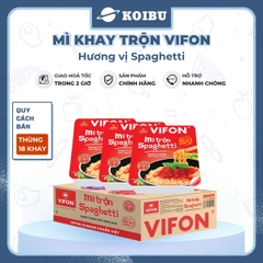 VIFON - Mì khay trộn Vifon hương vị Spaghetti (có gói xốt Saghetti), Mì xào spaghetti Vifon khay - 90g/khay - 00242