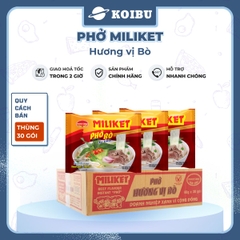 COLUSA - Phở Bò Miliket, Phở Miliket bò, Phở bò gói Miliket, Phở bò ăn liền, Phở vị bò Miliket - 60g/gói - 00098
