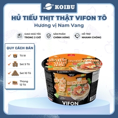 VIFON - Hủ tiếu thịt thật tô Vifon Nam Vang, Hủ tiếu Nam Vang thịt thật Vifon tô hủ tiếu ăn liền - 90g/tô - 00414