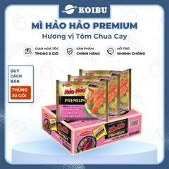 ACECOOK - Mì Hảo Hảo Premium hương vị Tôm chua cay, Mì tôm chua cay Hảo Hảo, Mì ăn liền Hảo Hảo - 86g/gói - 00842