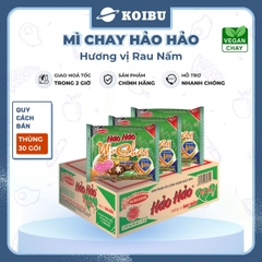 ACECOOK - Mì Hảo Hảo hương vị chay rau nấm - Mì ăn liền Hảo Hảo chay rau nấm - 75g/gói - 00001