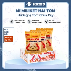 COLUSA - Mì giấy Miliket Hai Tôm gói vị Tôm chua cay, Mì tôm hiệu Hai Tôm Miliket hiệu 2 Tôm Colusa - 70g/gói - 00097