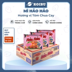 ACECOOK - Mì Hảo Hảo hương vị Tôm chua cay - Mì ăn liền Hảo Hảo tôm chua cay - 75g/gói - 00005