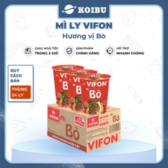 VIFON - Mì ly Vifon hương vị Bò - Mì ly ăn liền vị Bò Vifon, Vifon mì ly hương vị Bò 60g - 60g/ly - 00228